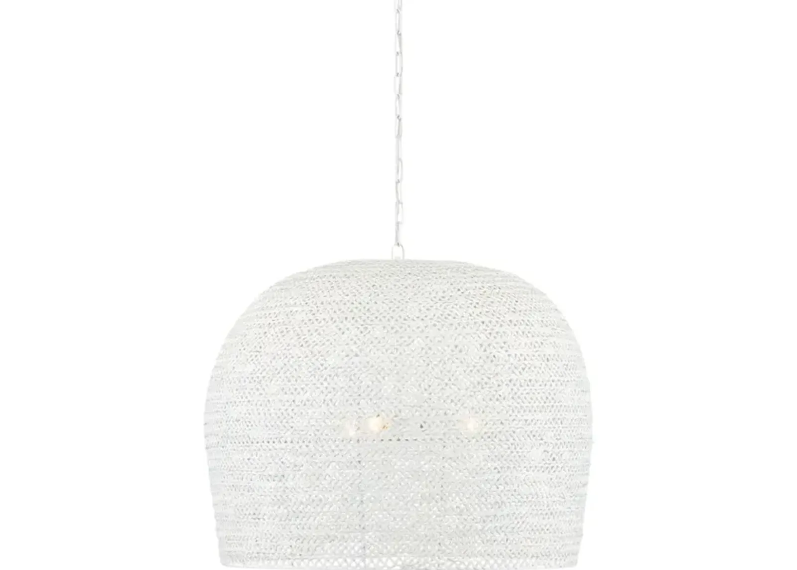 Piero Large White Chandelier