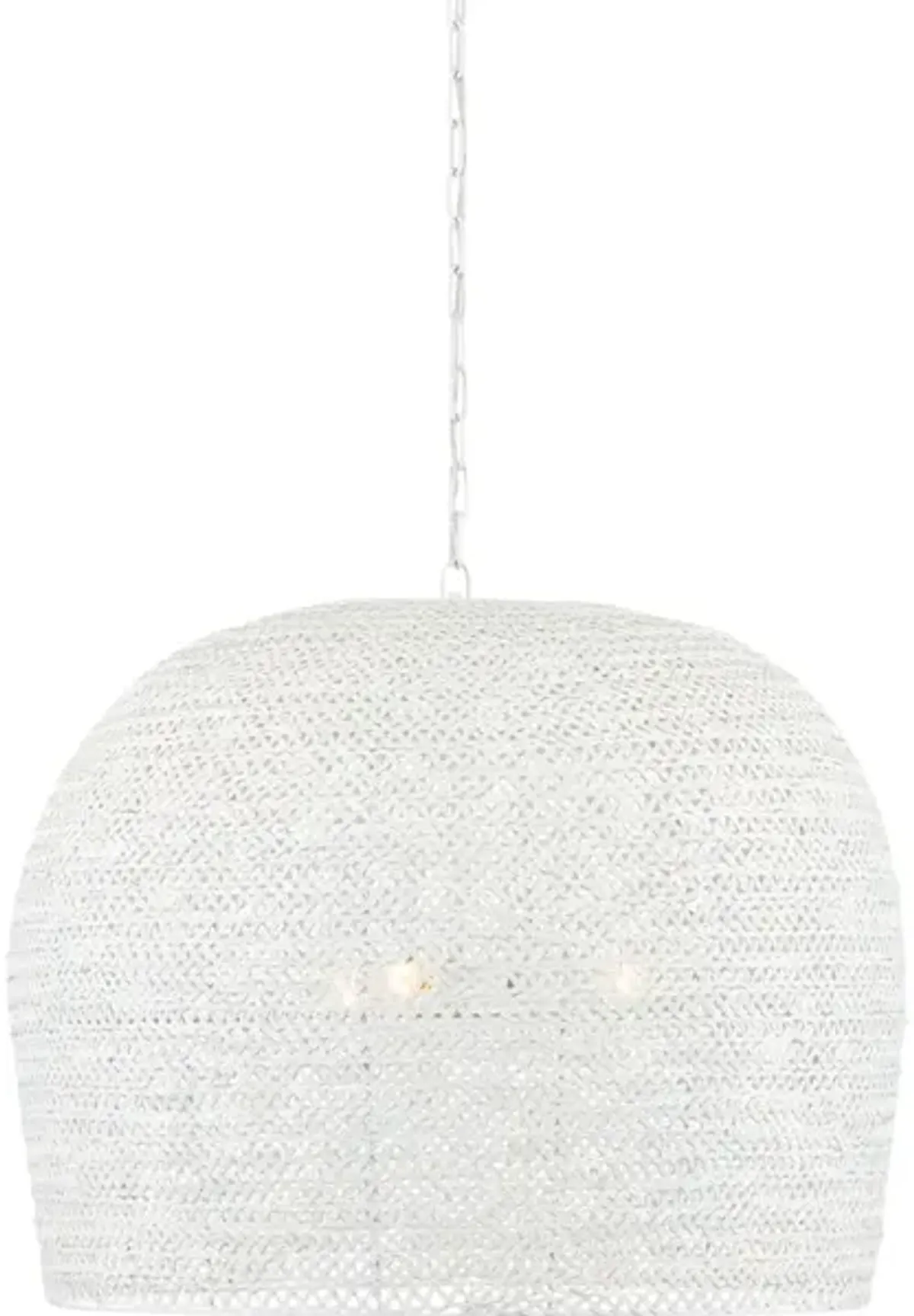 Piero Large White Chandelier