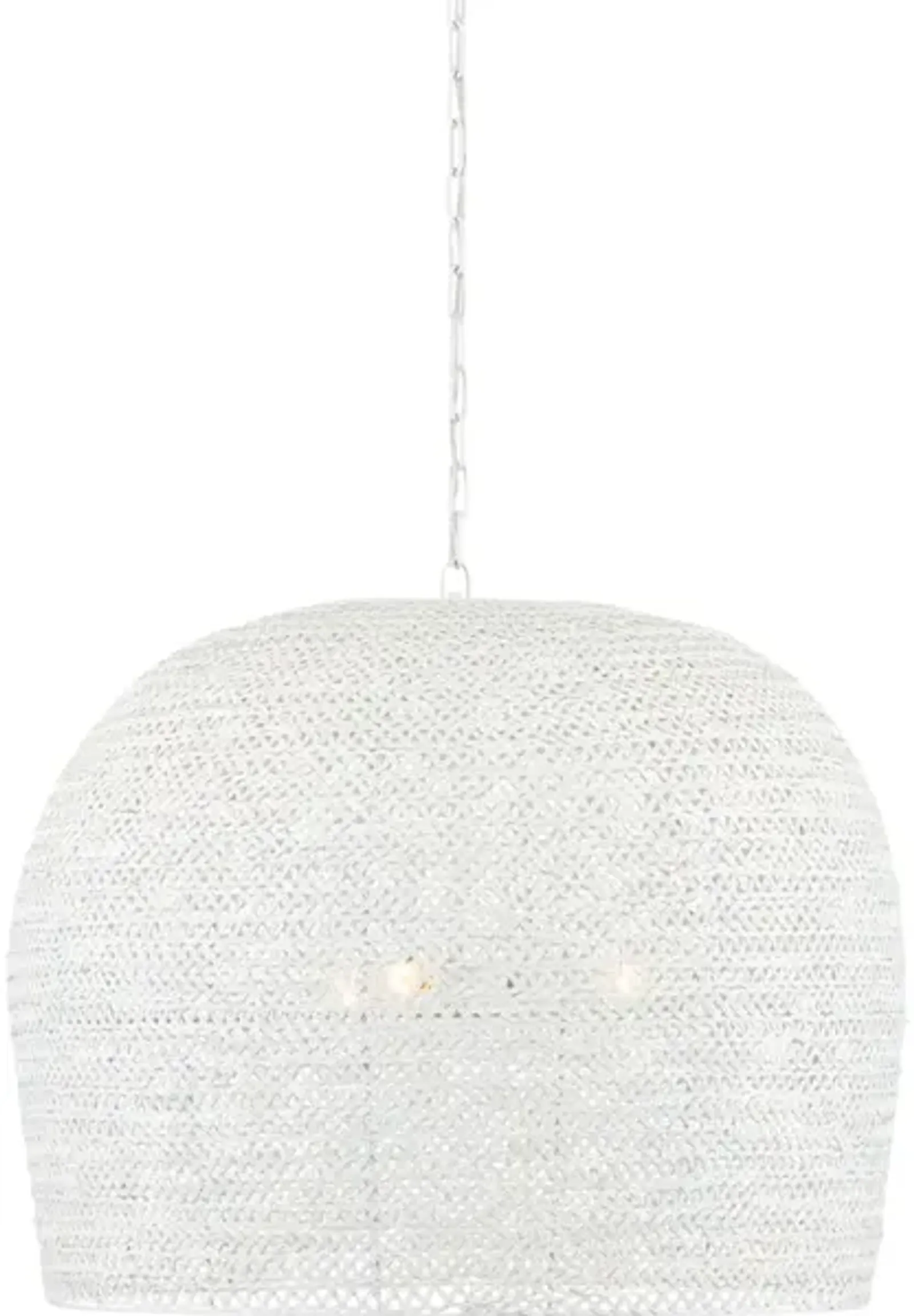 Piero Large White Chandelier