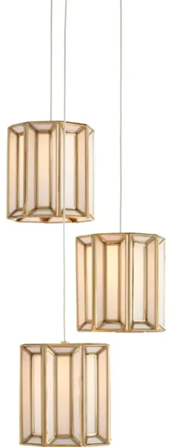 Daze 3-Light Round Multi-Drop Pendant