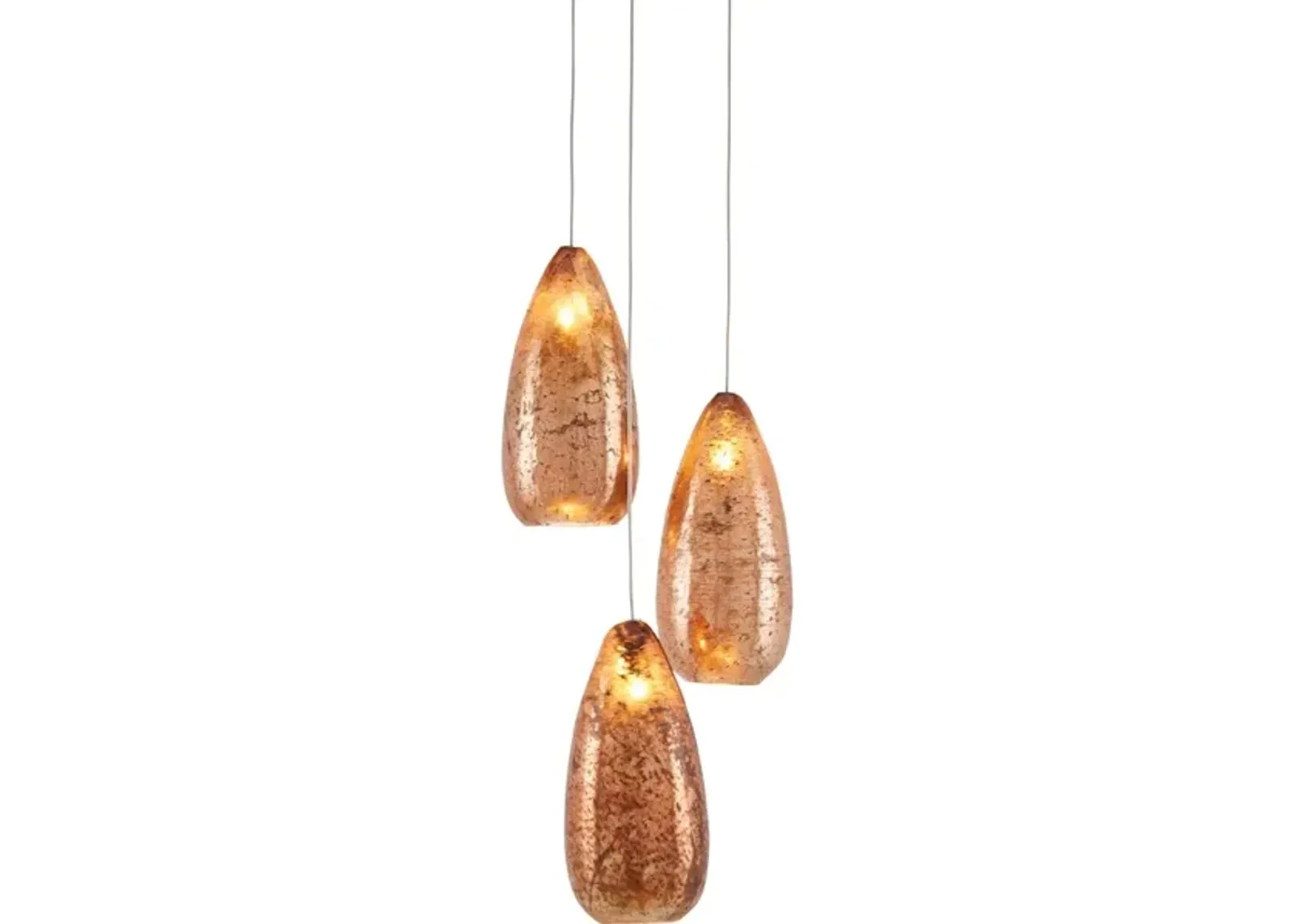 Rame 3-Light Round Multi-Drop Pendant