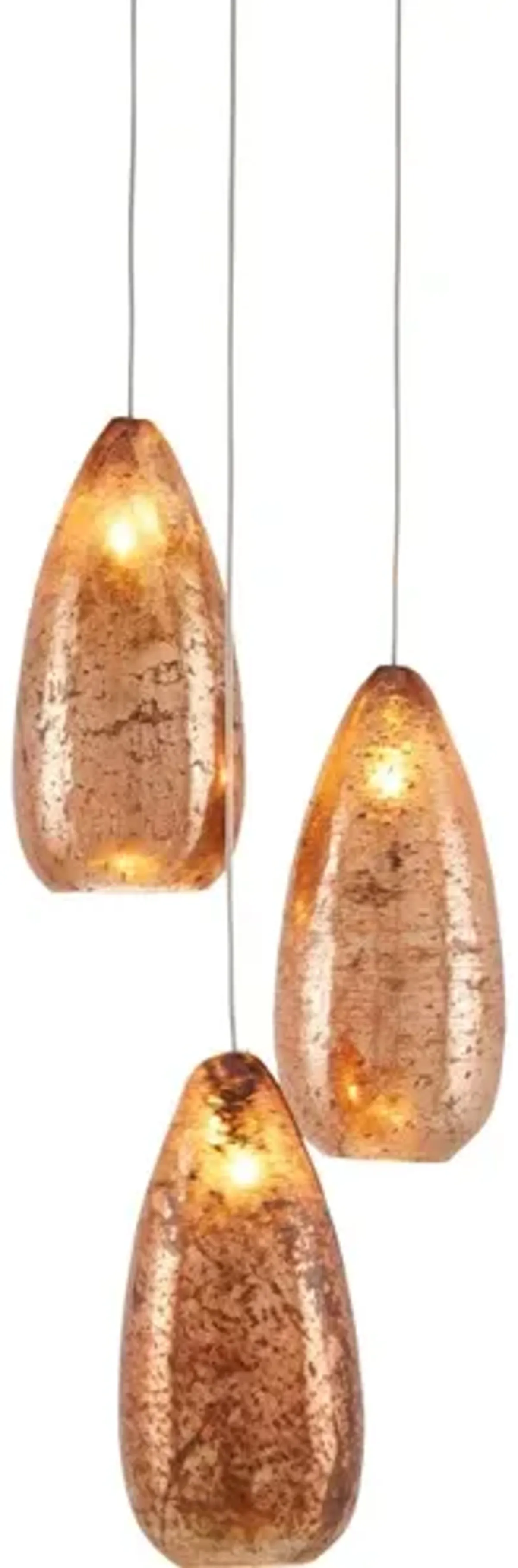 Rame 3-Light Round Multi-Drop Pendant