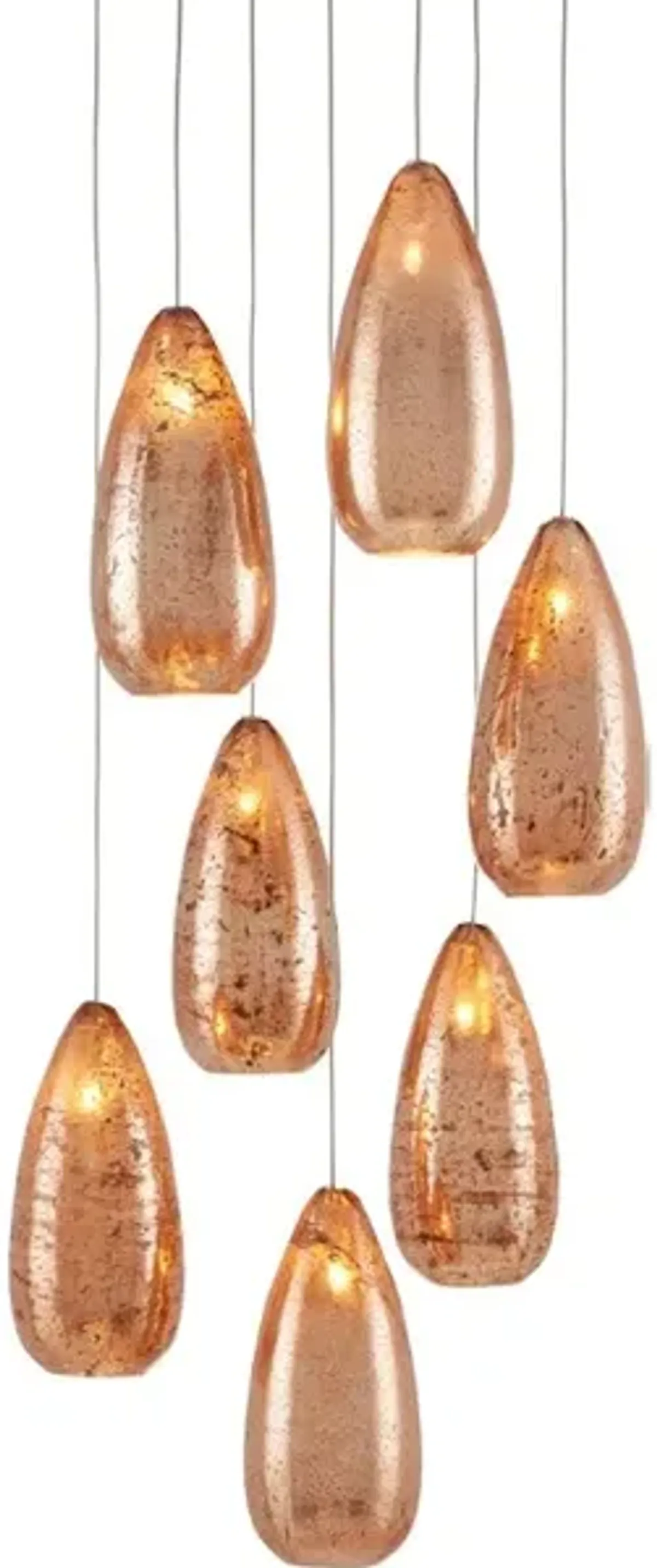 Rame 7-Light Round Multi-Drop Pendant