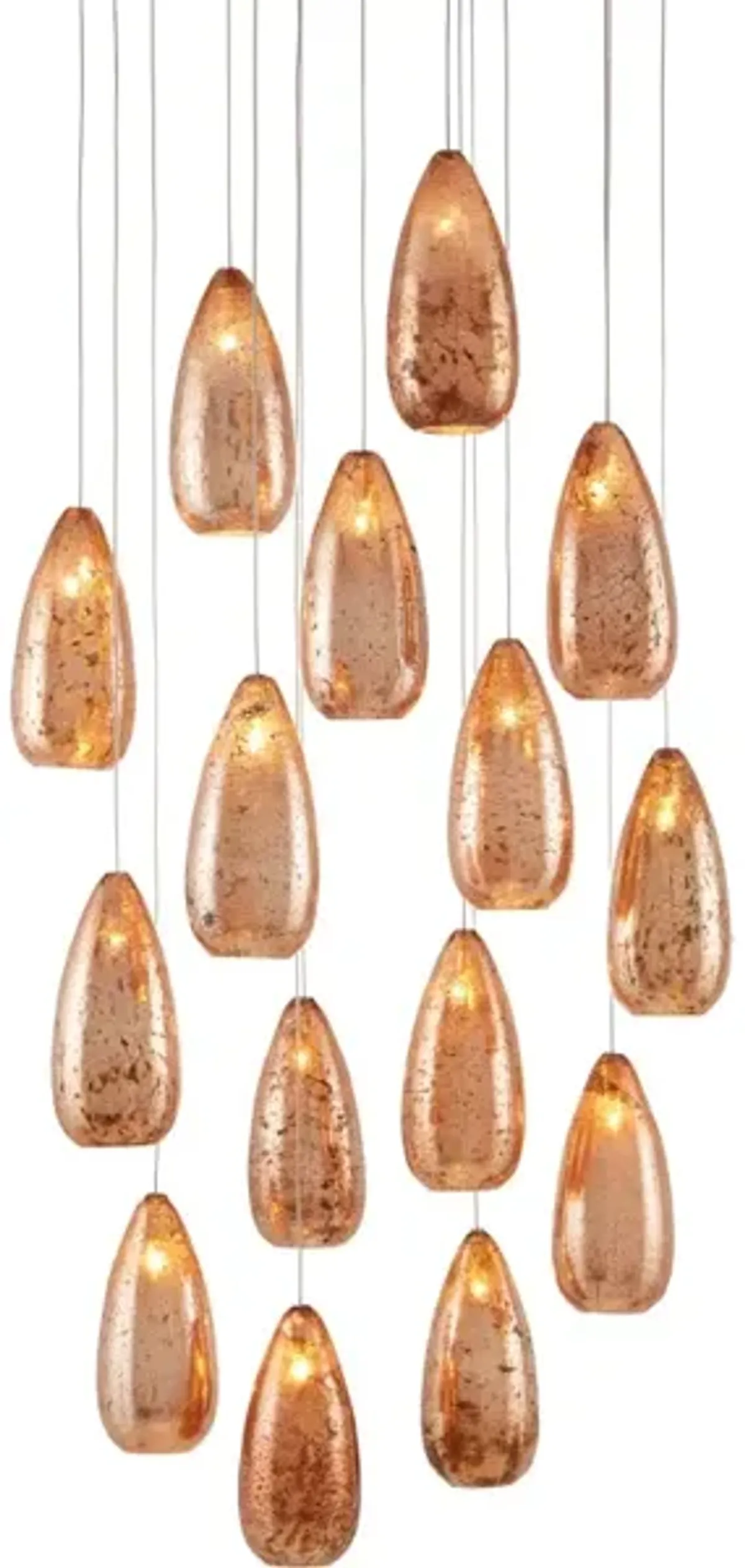 Rame 15-Light Round Multi-Drop Pendant