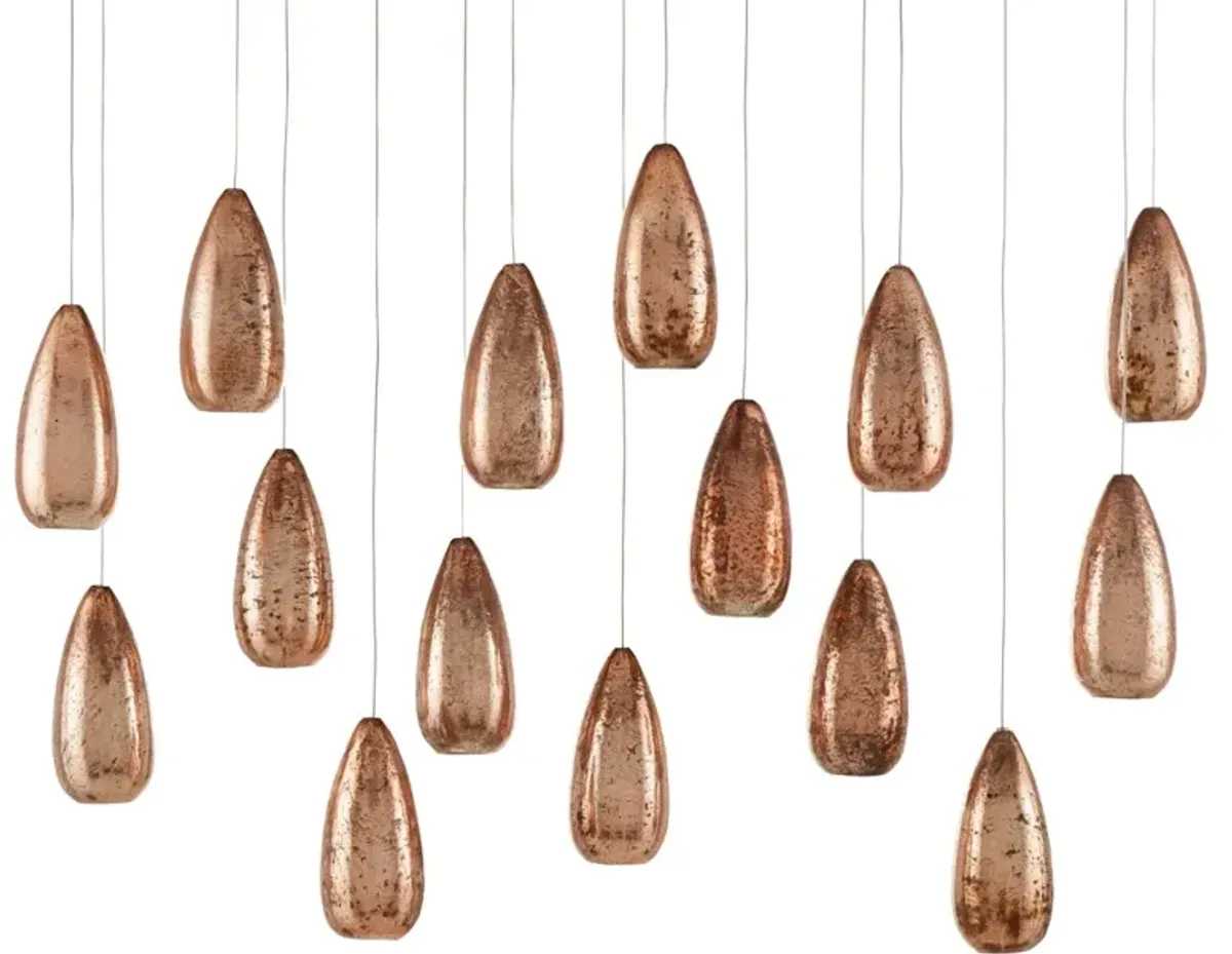 Rame 15-Light Linear Multi-Drop Pendant