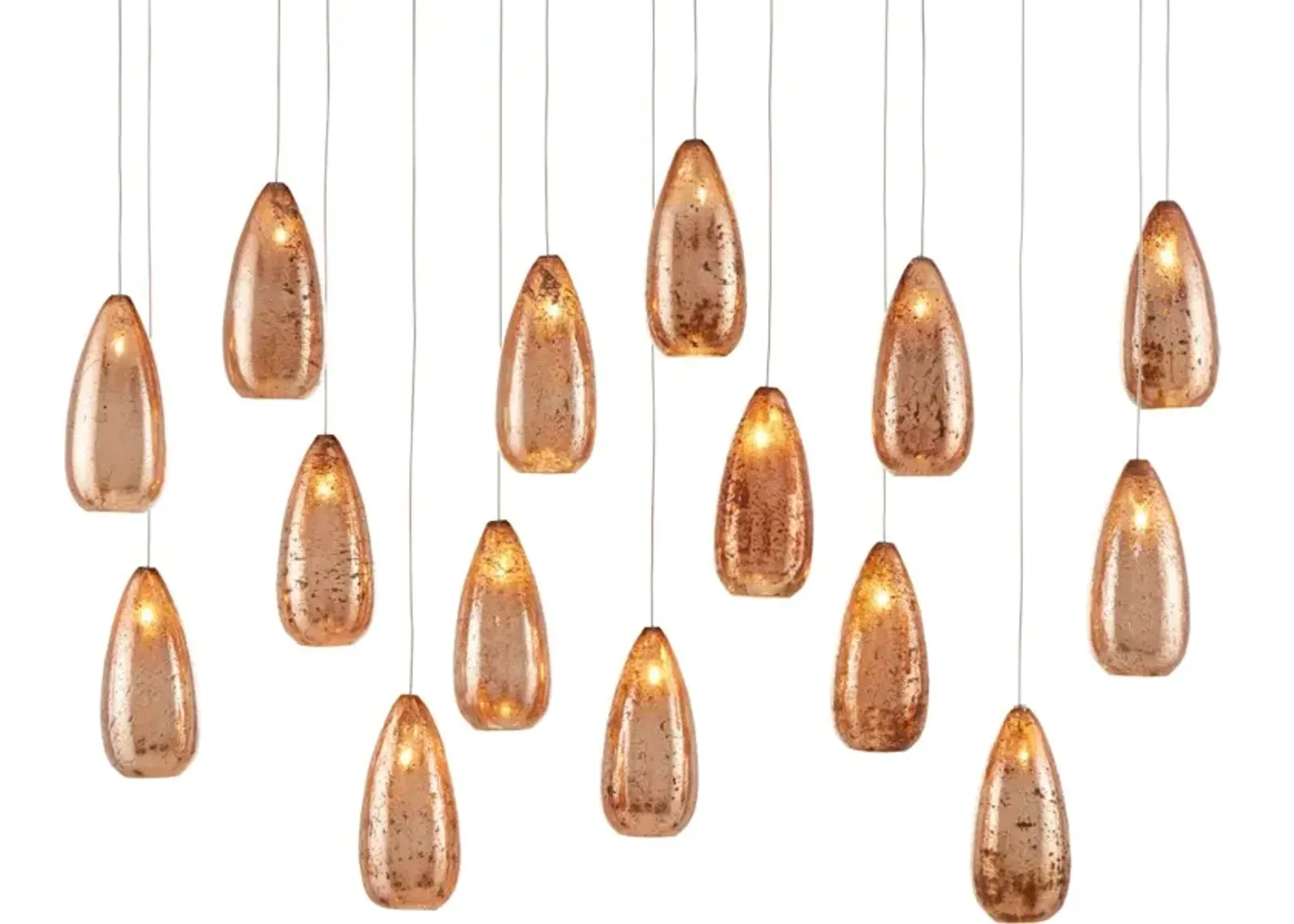 Rame 15-Light Linear Multi-Drop Pendant