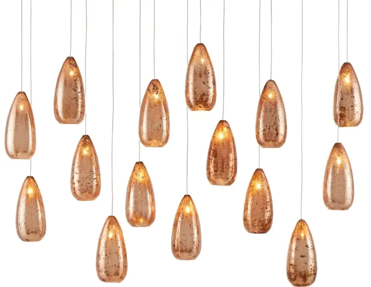 Rame 15-Light Linear Multi-Drop Pendant