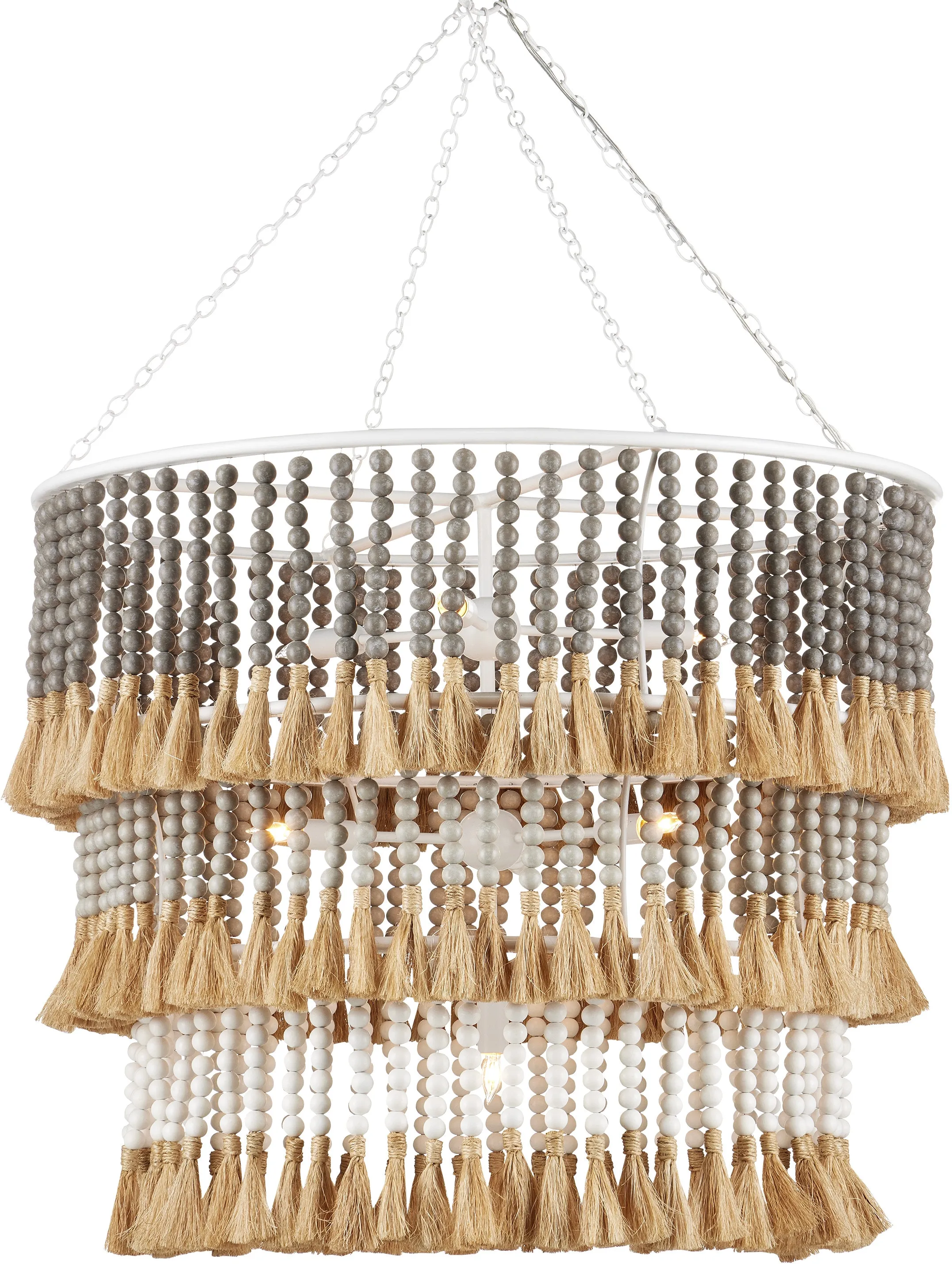 St. Barts Taupe Chandelier