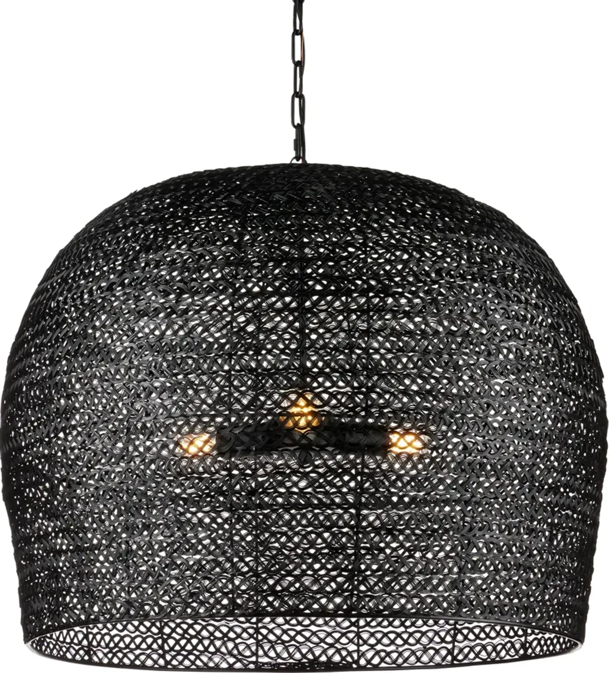 Piero Large Black Chandelier