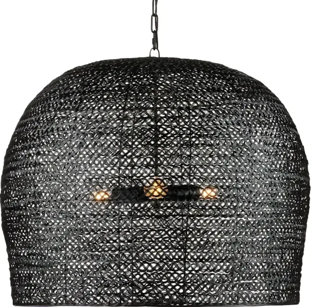 Piero Large Black Chandelier