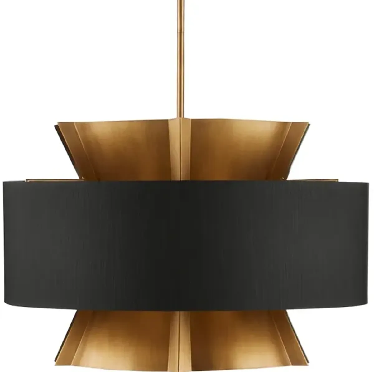 Oxenwood Brass and Black Chandelier