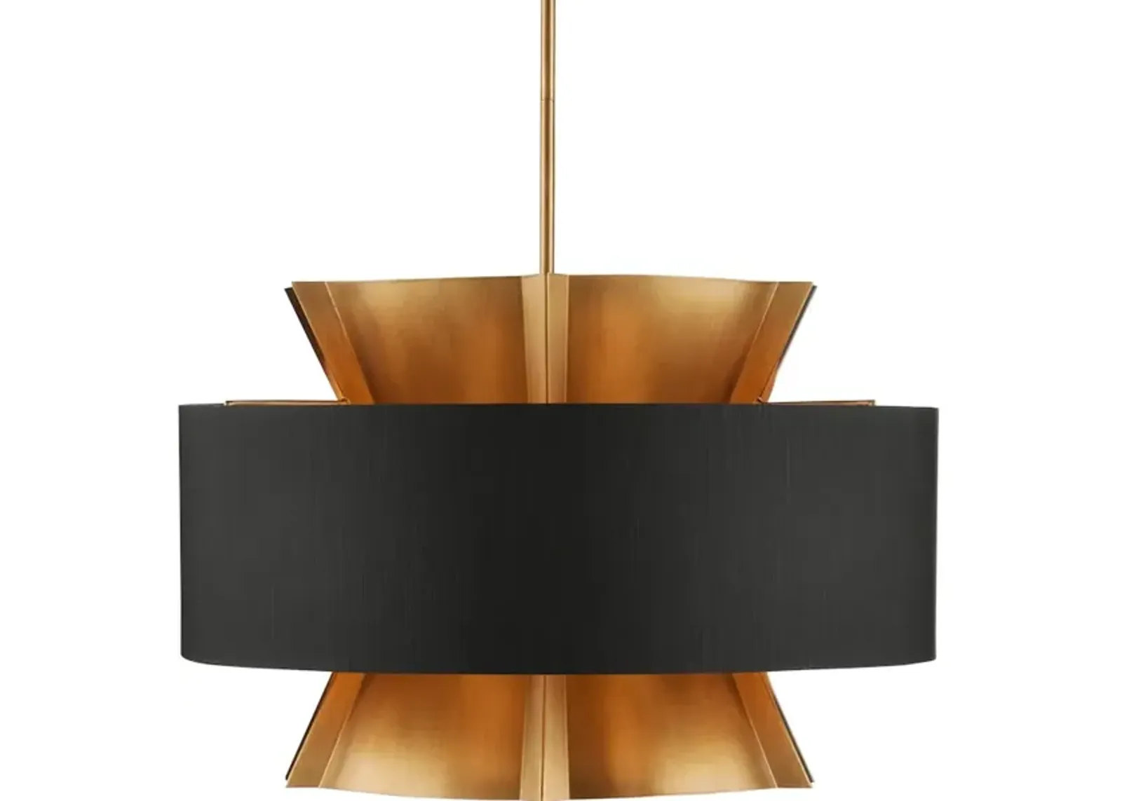 Oxenwood Brass and Black Chandelier