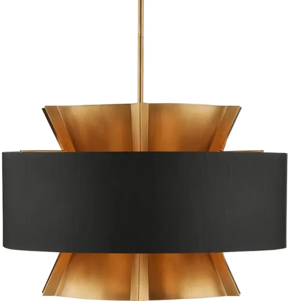 Oxenwood Brass and Black Chandelier