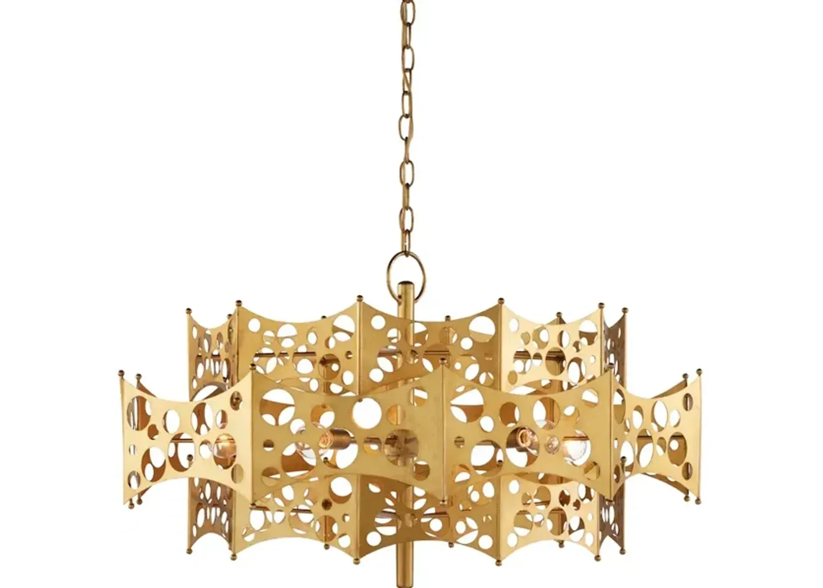 Emmental Gold Chandelier