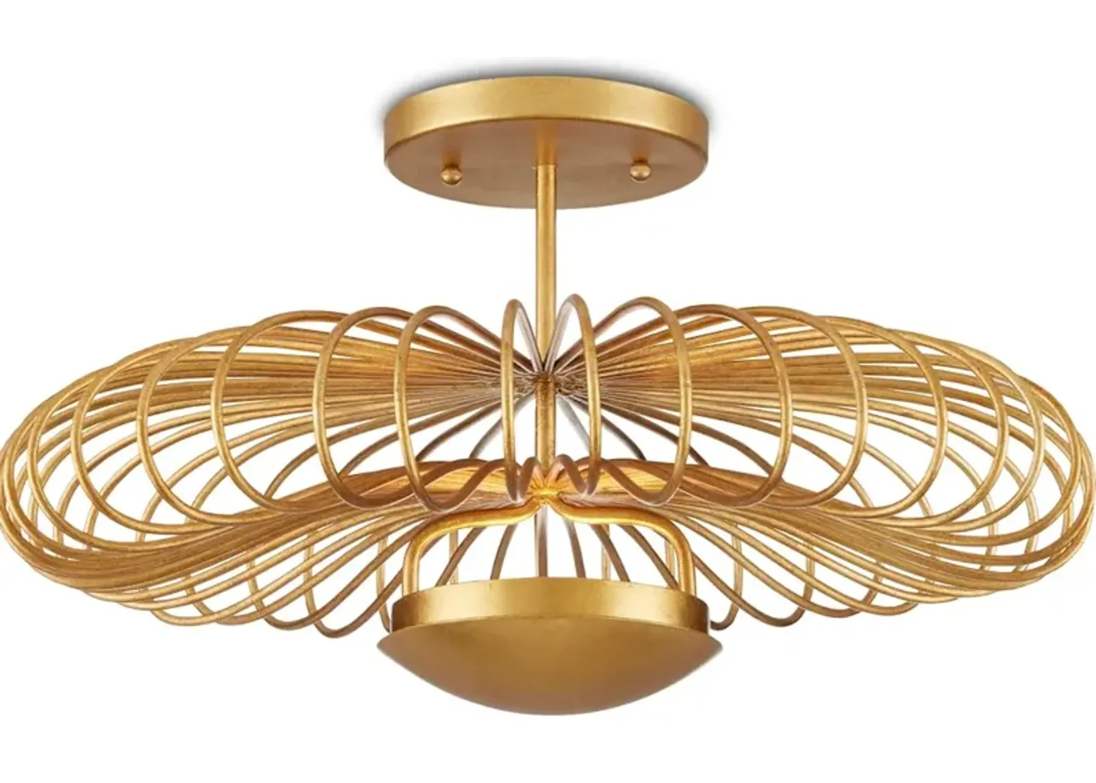 Sheereen Gold Semi-Flush Mount