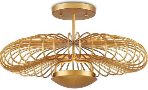 Sheereen Gold Semi-Flush Mount
