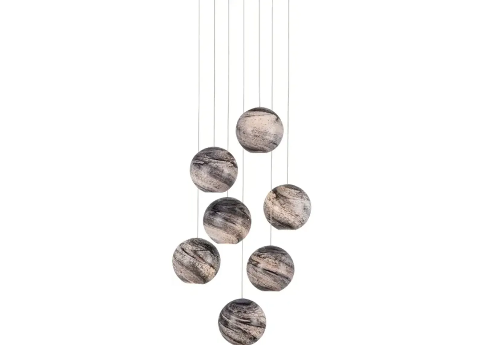 Palatino 7-Light Round Multi-Drop Pendant