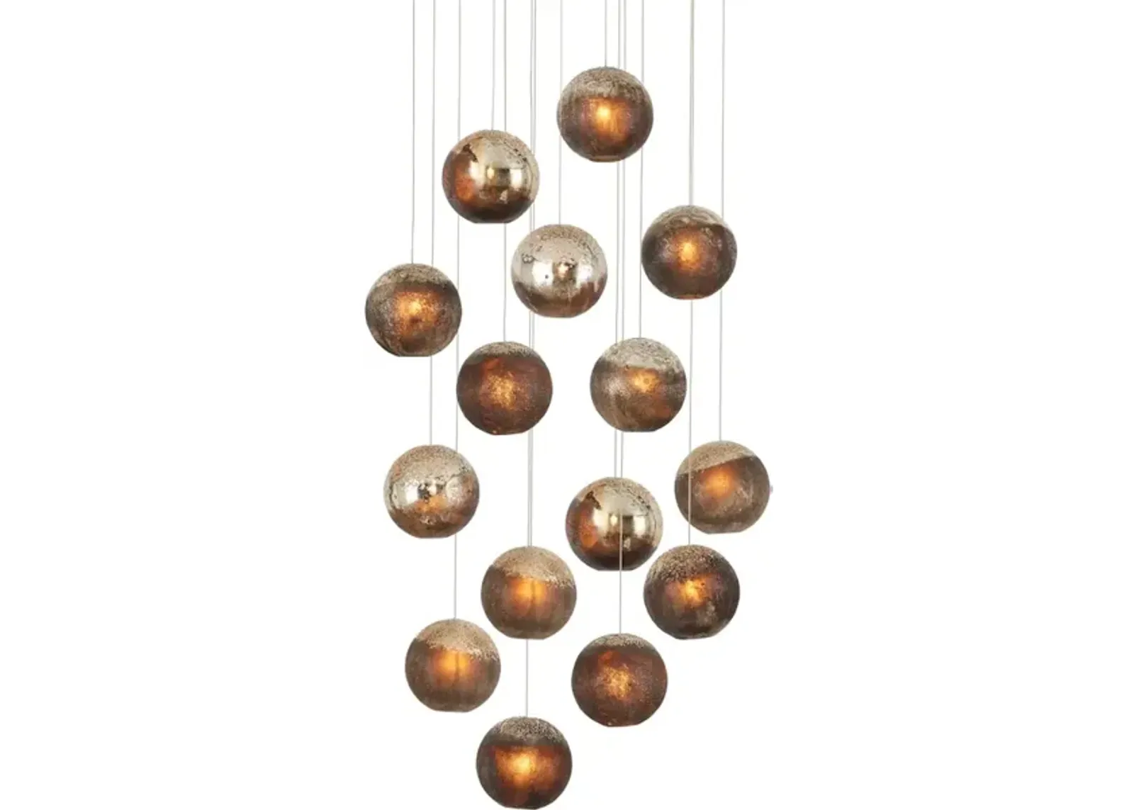 Pathos 15-Light Round Multi-Drop Pendant