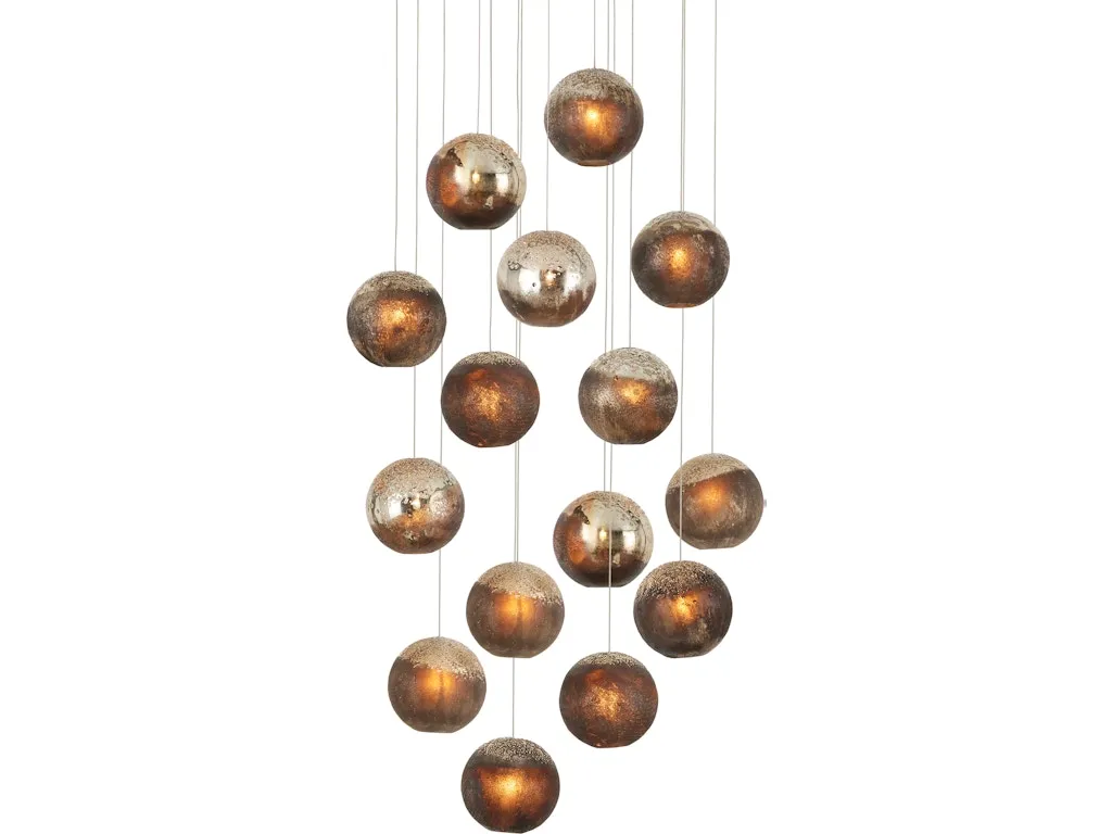 Pathos 15-Light Round Multi-Drop Pendant