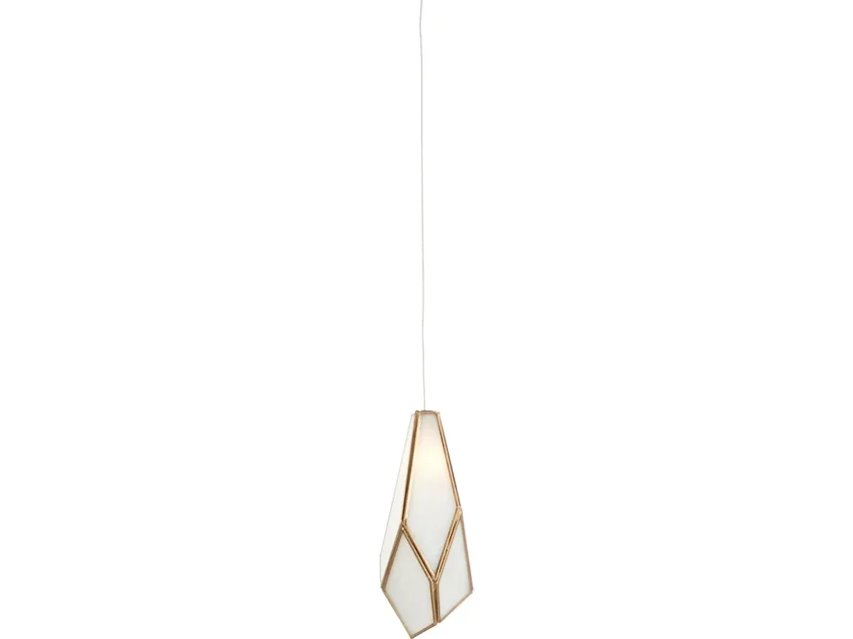 Glace White 1Light Round MultiDrop Pendant by Walter E. Smithe