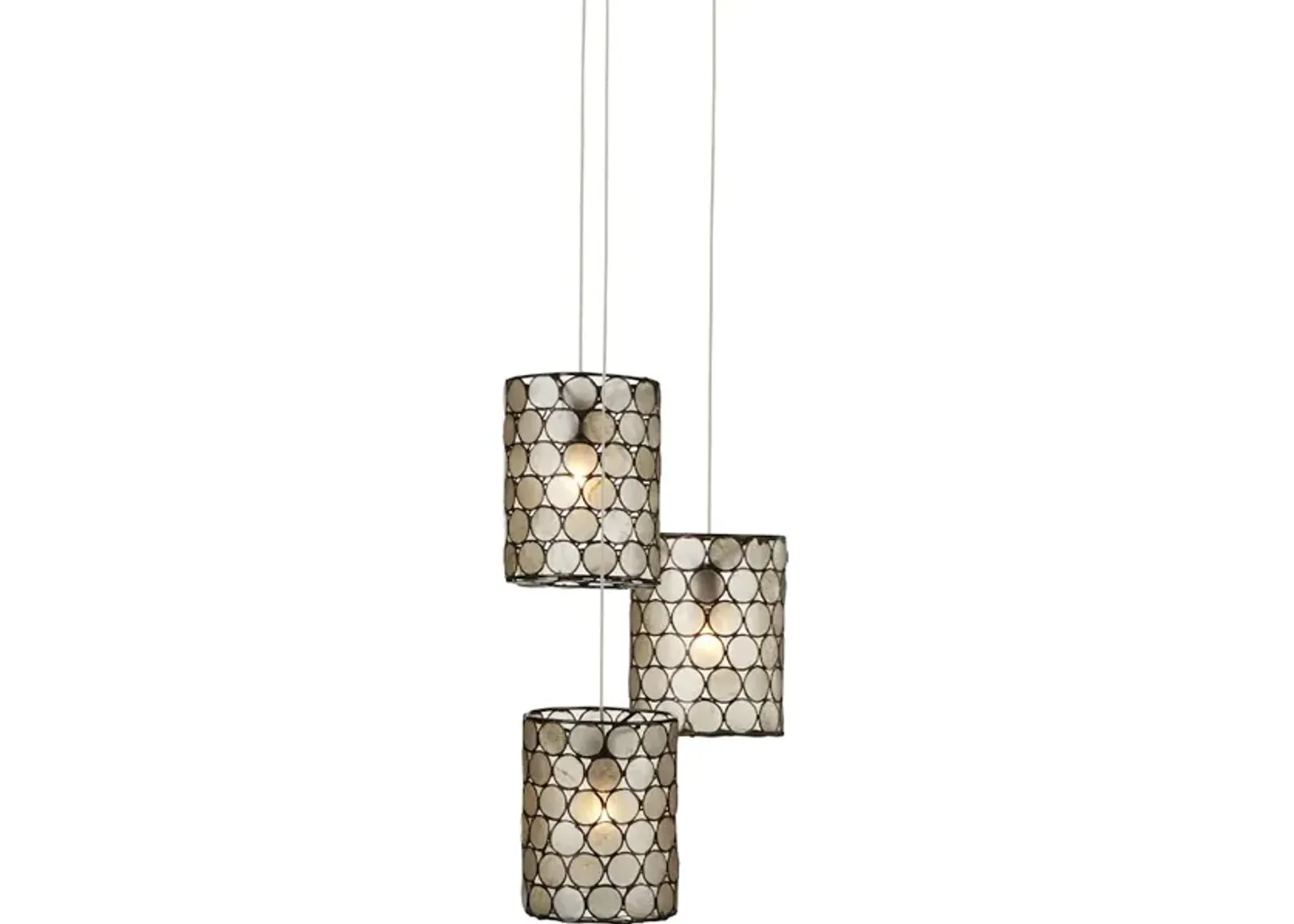 Regatta 3-Light Round Multi-Drop Pendant