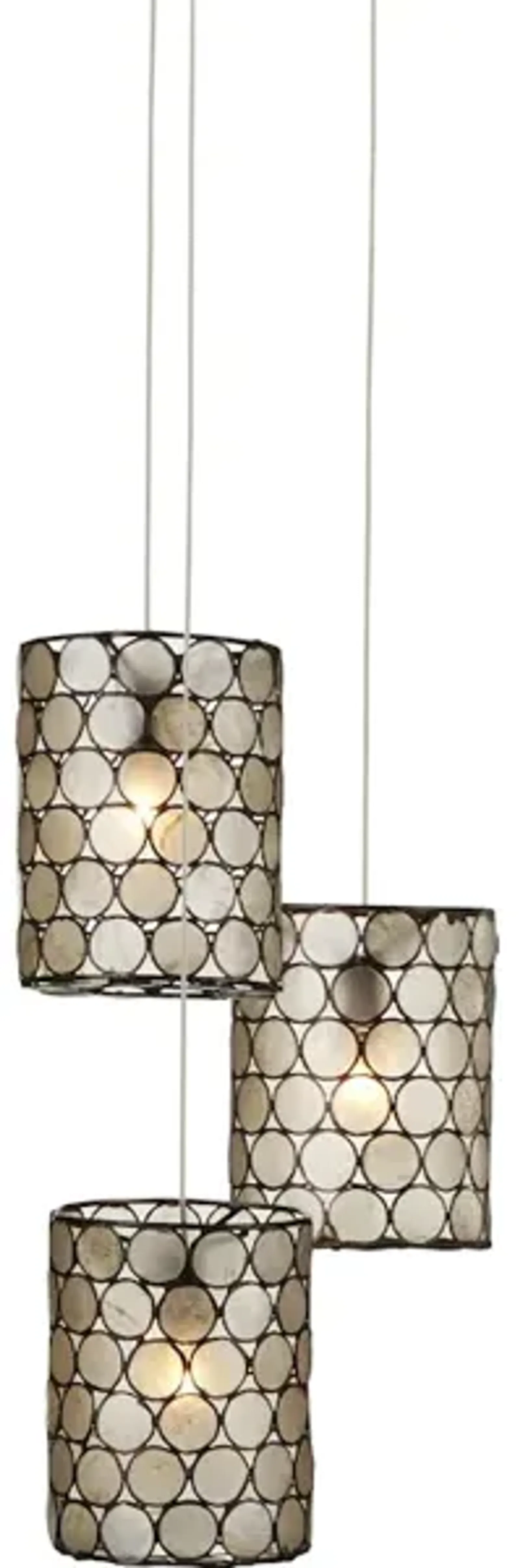 Regatta 3-Light Round Multi-Drop Pendant