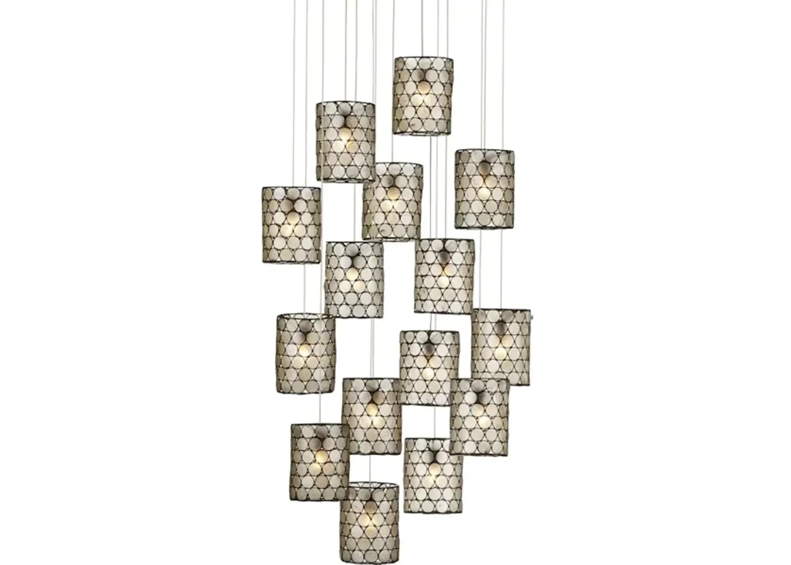 Regatta 15-Light Round Multi-Drop Pendant