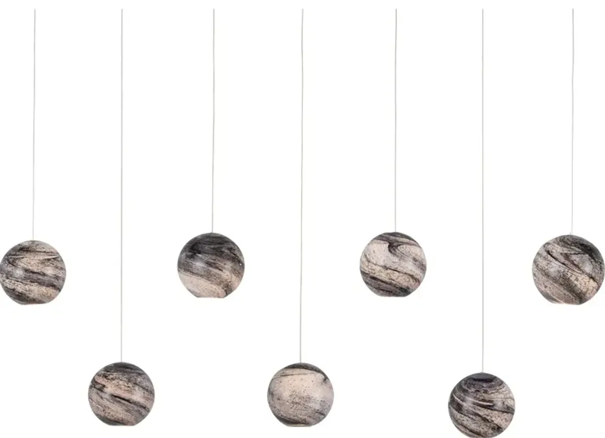 Palatino 7-Light Linear Multi-Drop Pendant