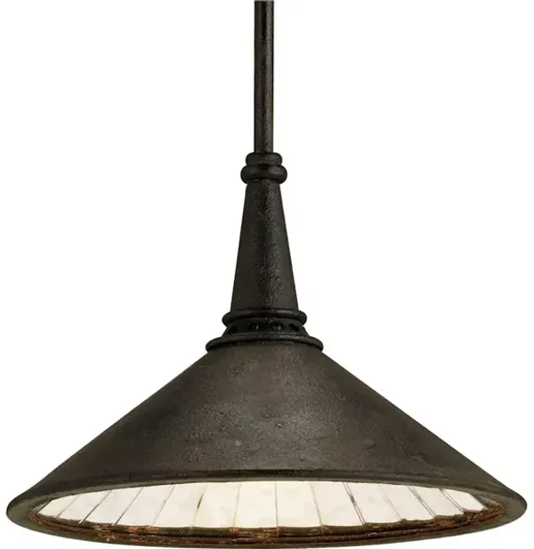 Manuscript Medium Black Pendant