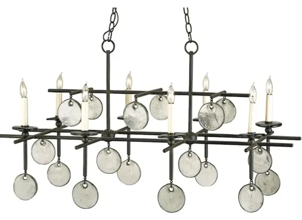 Sethos Black Rectangular Chandelier