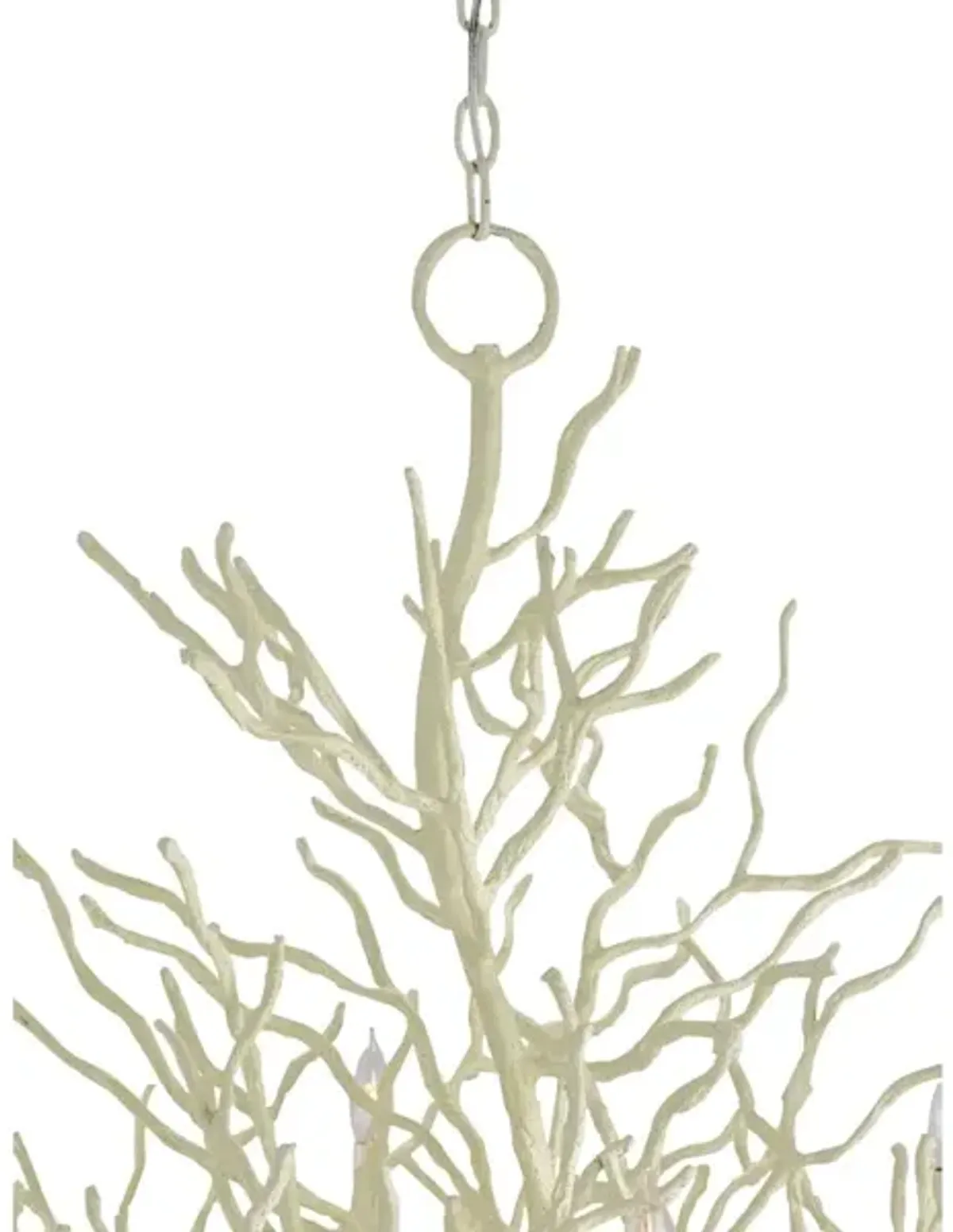 Seaward Large White Chandelier