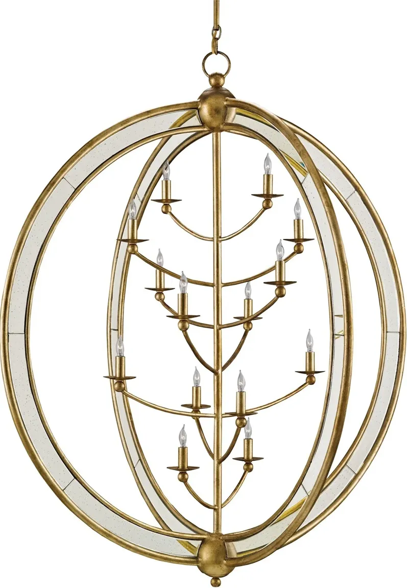 Aphrodite Gold Orb Chandelier