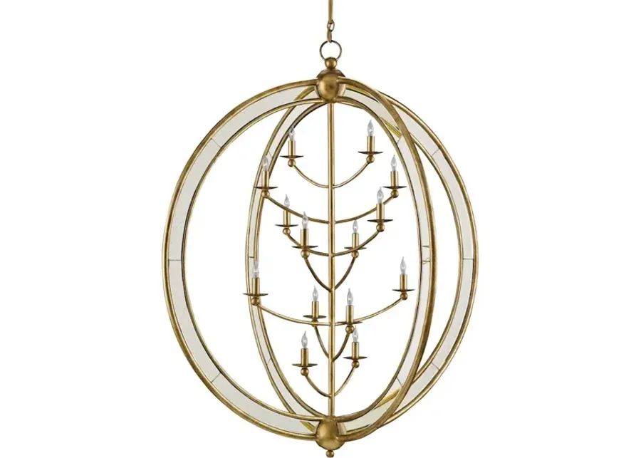 Aphrodite Gold Orb Chandelier