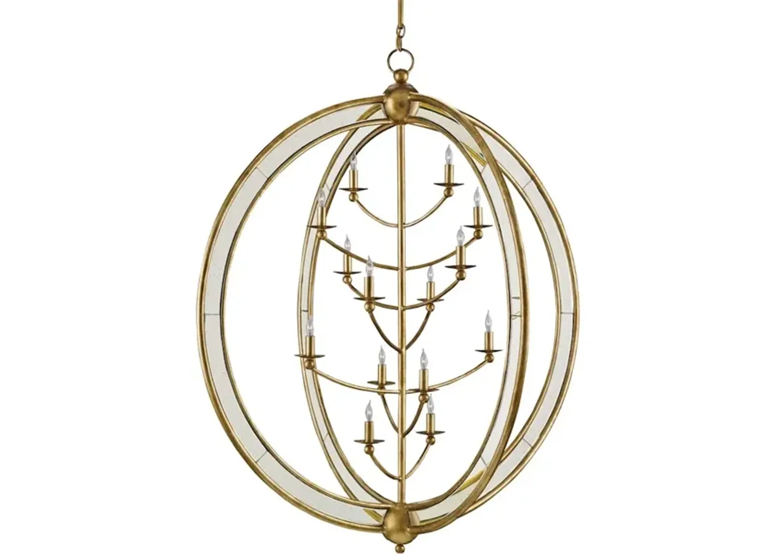 Aphrodite Gold Orb Chandelier