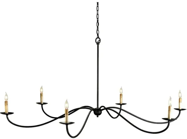 Saxon Large Black Chandelier