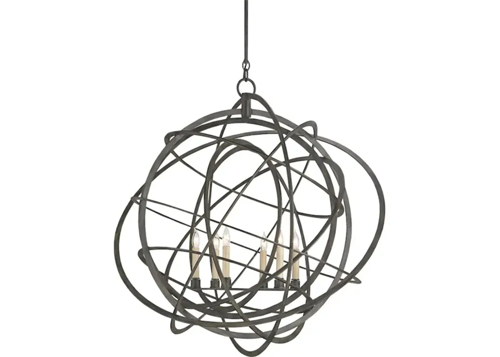 Genesis Black Orb Chandelier