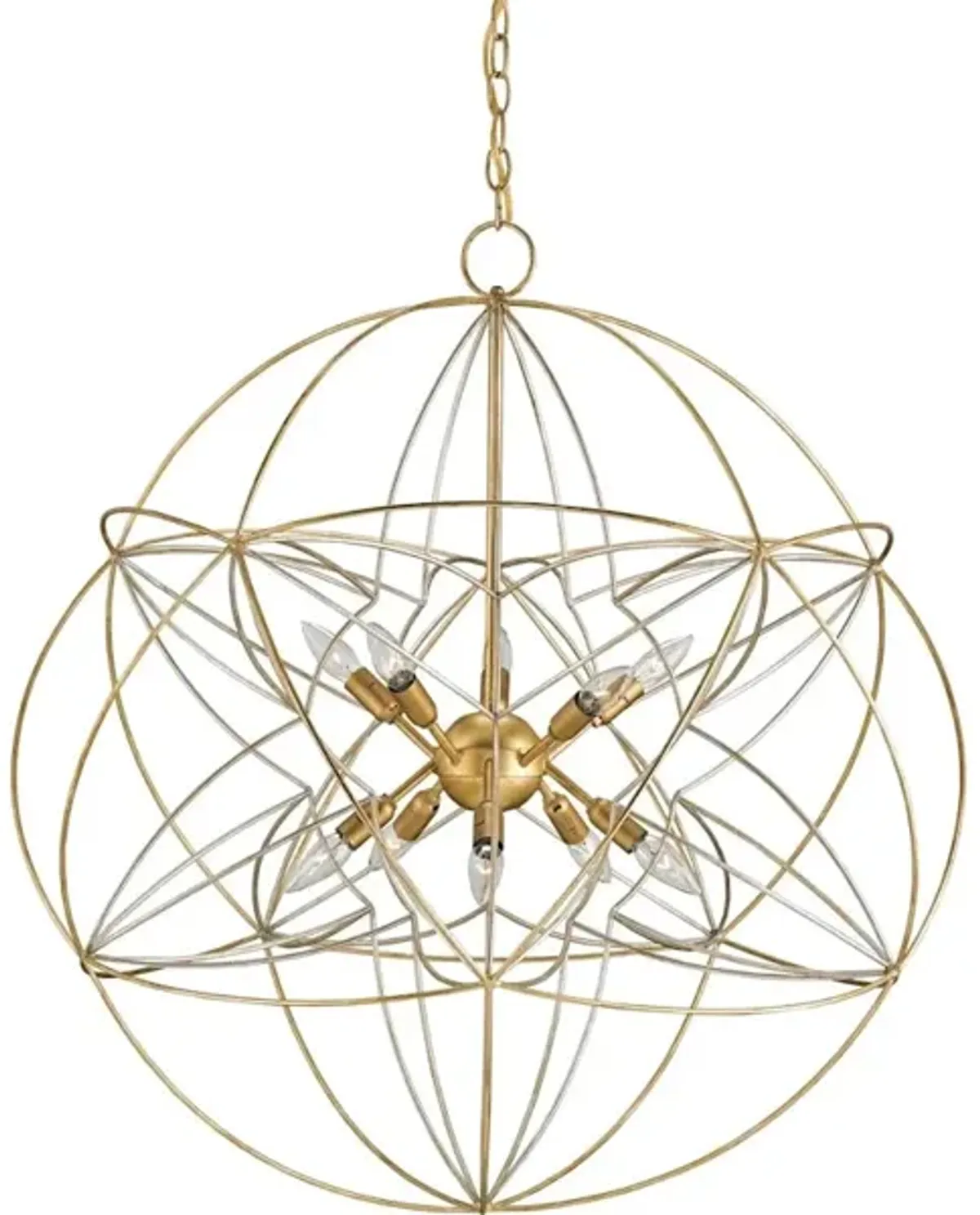 Zenda Gold Orb Chandelier