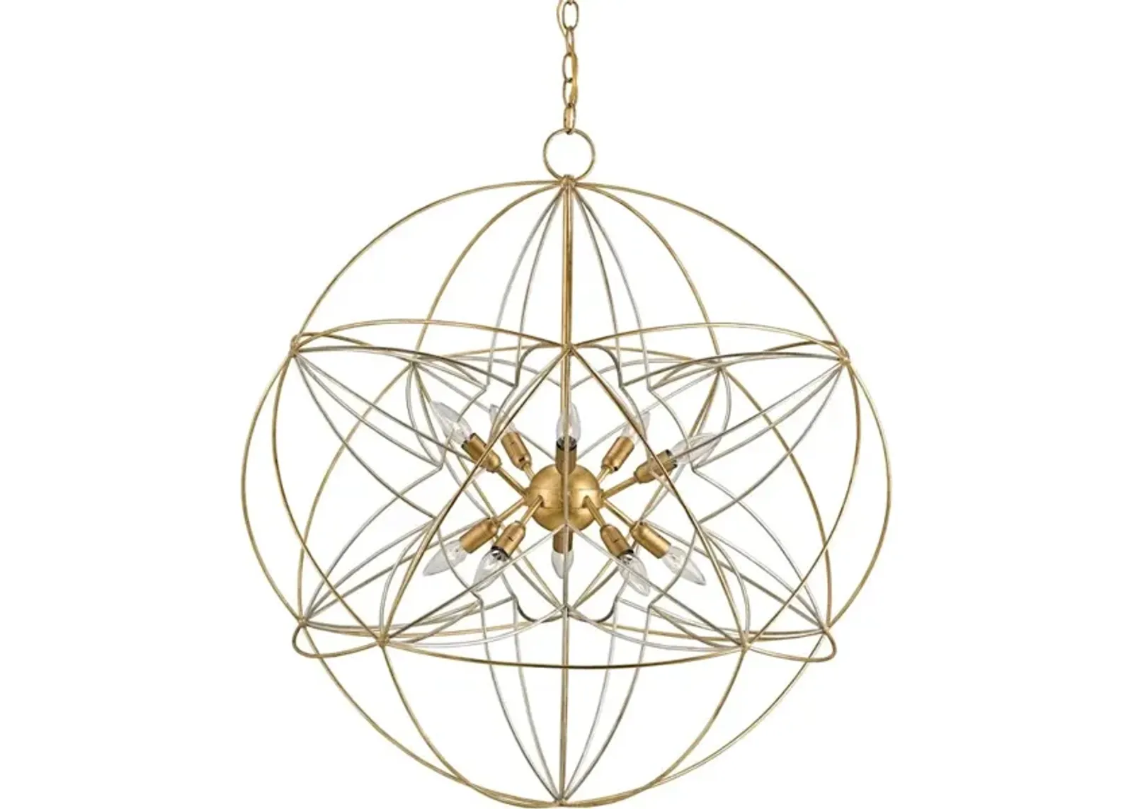 Zenda Gold Orb Chandelier