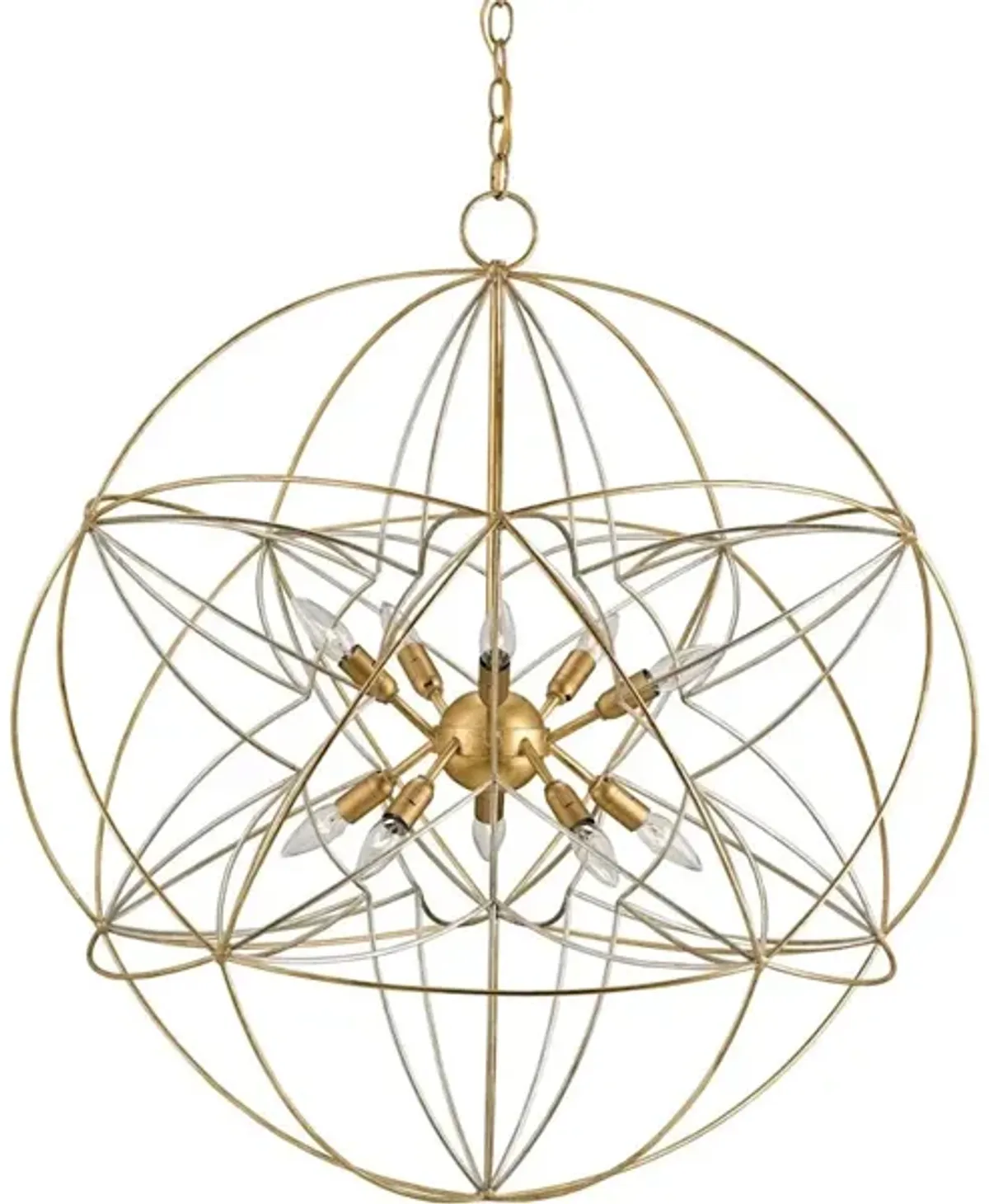 Zenda Gold Orb Chandelier