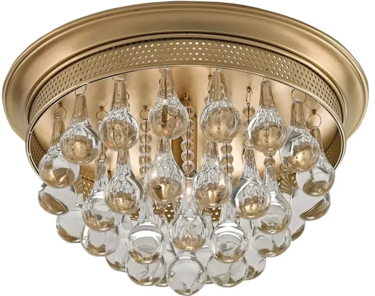 Worthing Brass Flush Mount