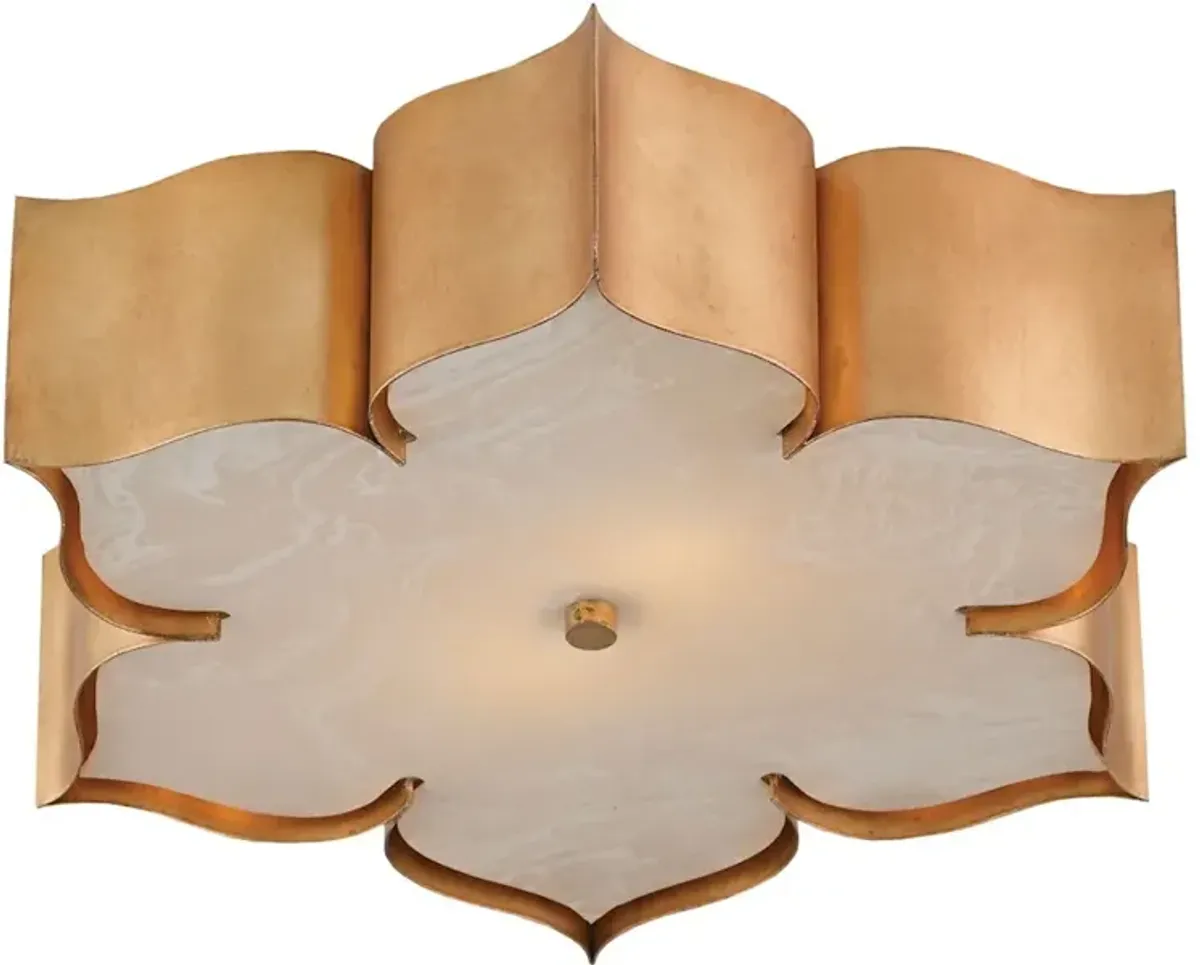 Grand Lotus Gold Flush Mount