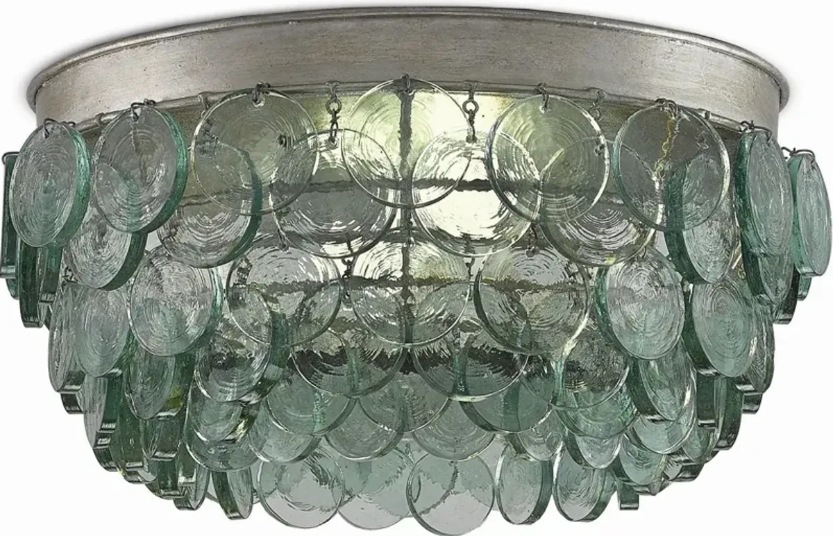 Braithwell Recycled Glass Flush Mount