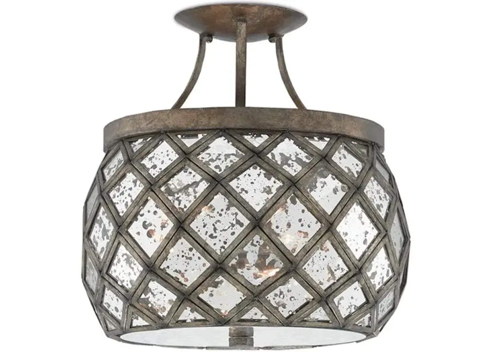 Buckminster Bronze Semi-Flush Mount