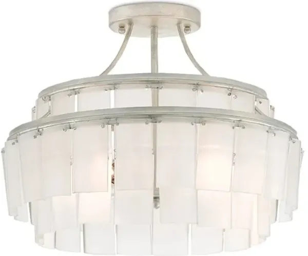 Vintner White Semi-Flush Mount