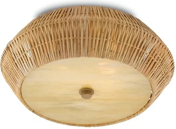 Antibes Natural Flush Mount