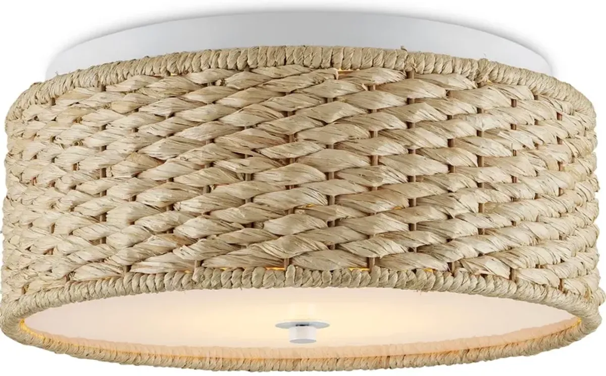 Colchester Raffia Flush Mount