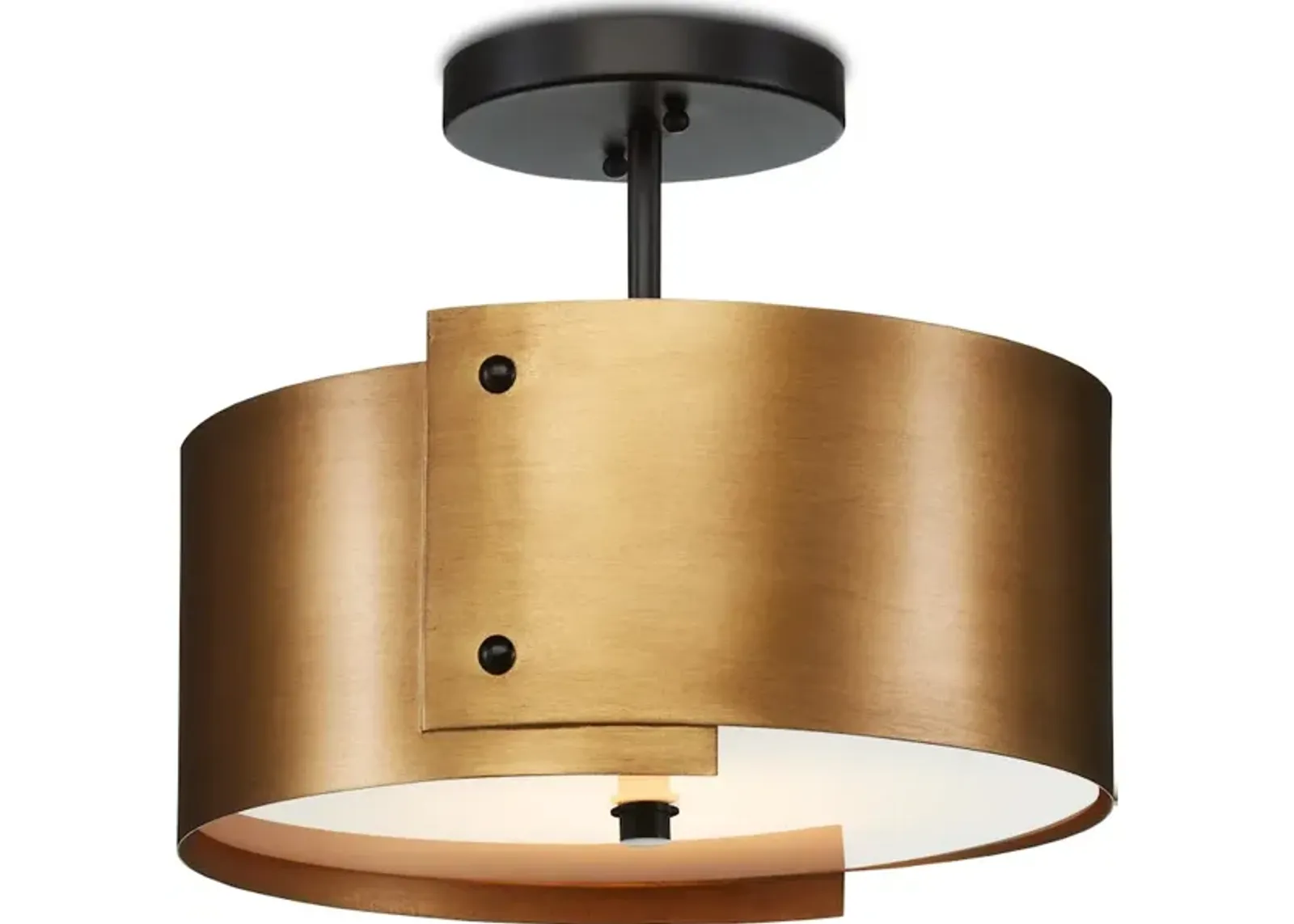 Ritsu Brass Semi-Flush Mount