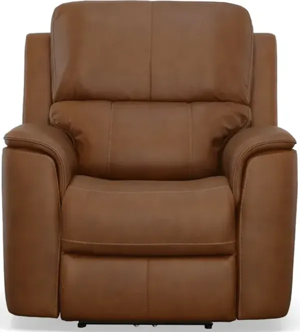 Hale Power Headrest & Lumbar in Carmel Leather - As Shown Only