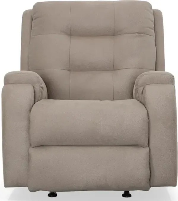 AMBROSE POWER ROCKER RECLINER WITH HEADREST AND LUMBAR SUPPORT