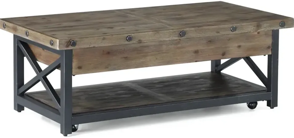 6723-0311-Rec Lft-Top Coffee Table W Cstr